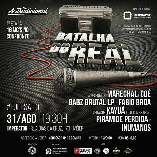 A Tradicional Batalha do Real – 13 anos – No Imperator Nesta quarta