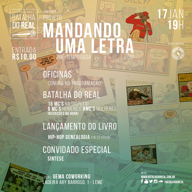 Batalha do Real começa seletivas para edição 2017 com o projeto “Mandando uma letra”