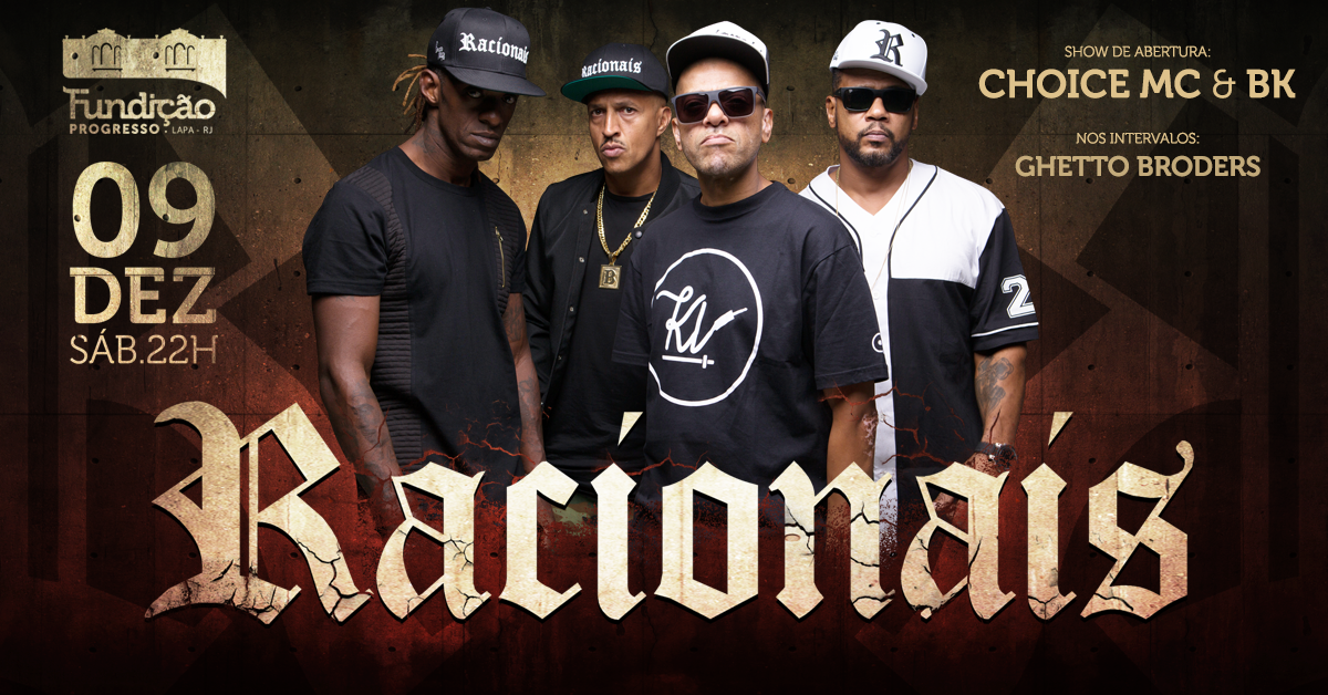 Racionais MC’s voltam a Fundição Progresso em dezembro
