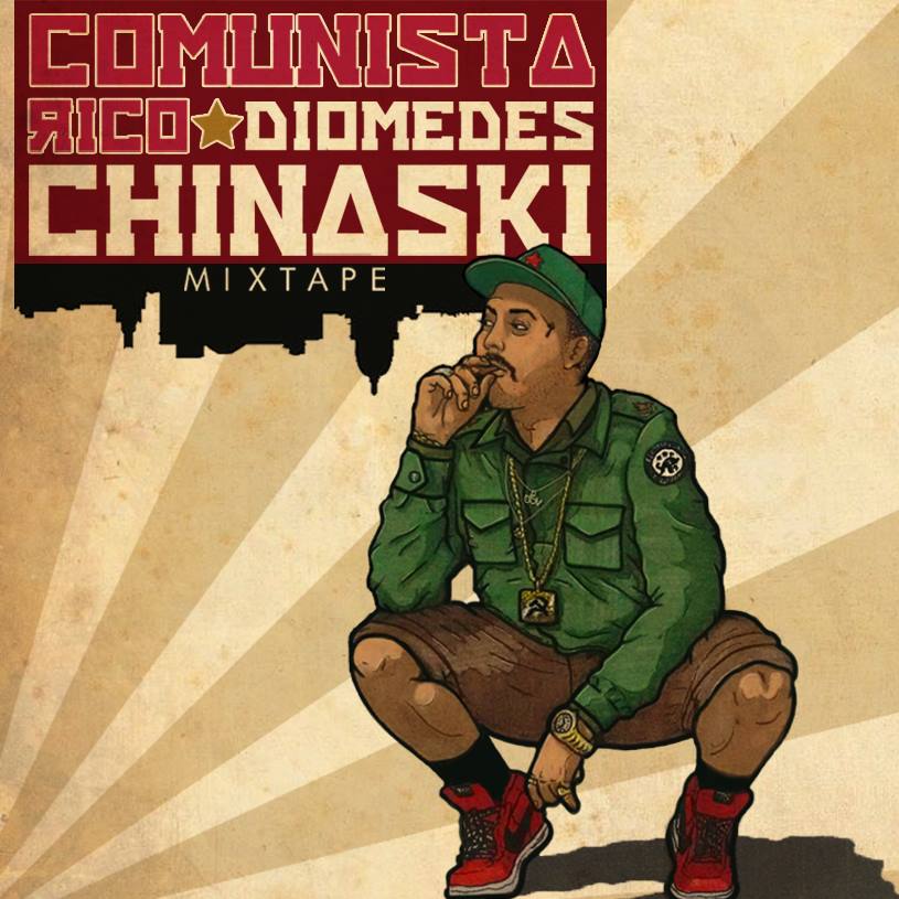 Diomedes Chinaski apresenta a capa e contra capa da mixtape “Comunista Rico”