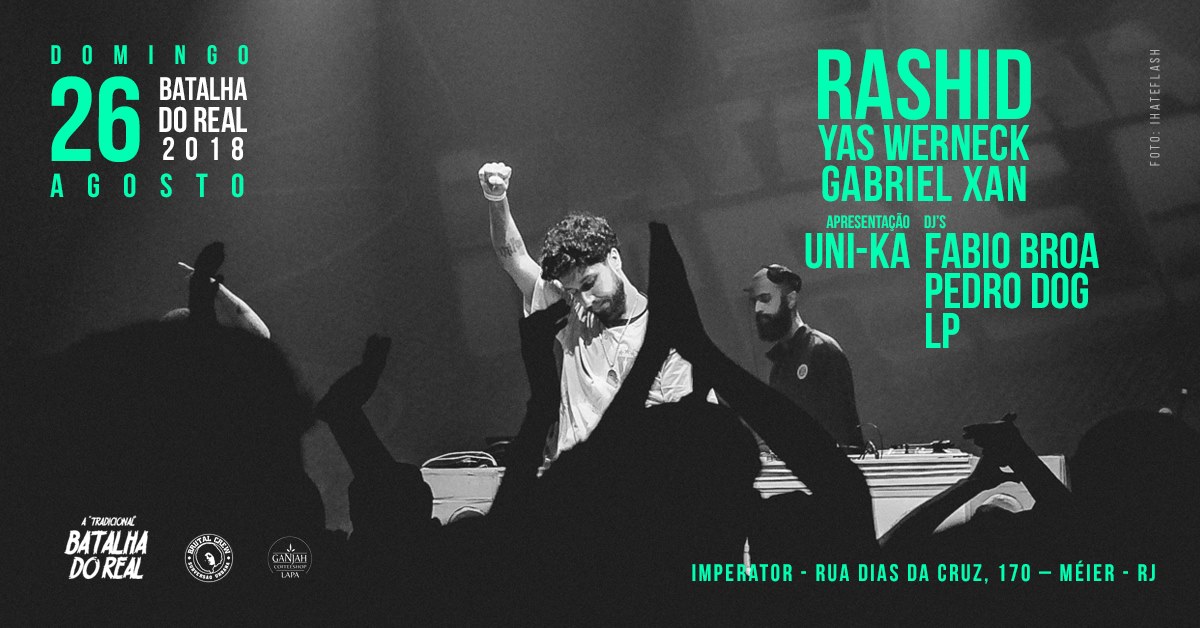Rashid apresenta álbum CRISE na Batalha do Real no Rio de Janeiro