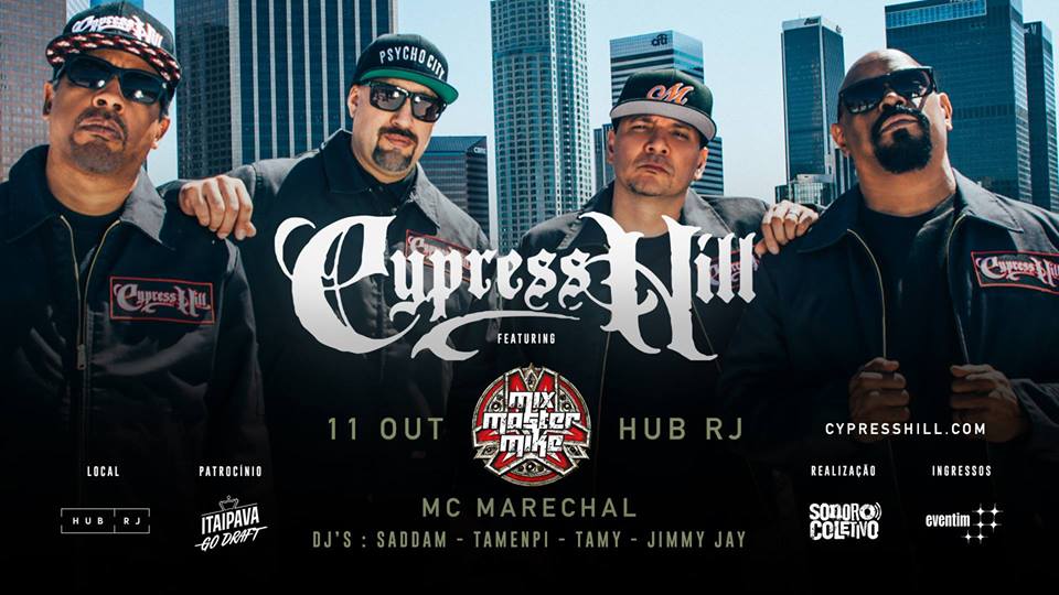 Cypress Hill se apresenta no HUB RJ após 20 anos
