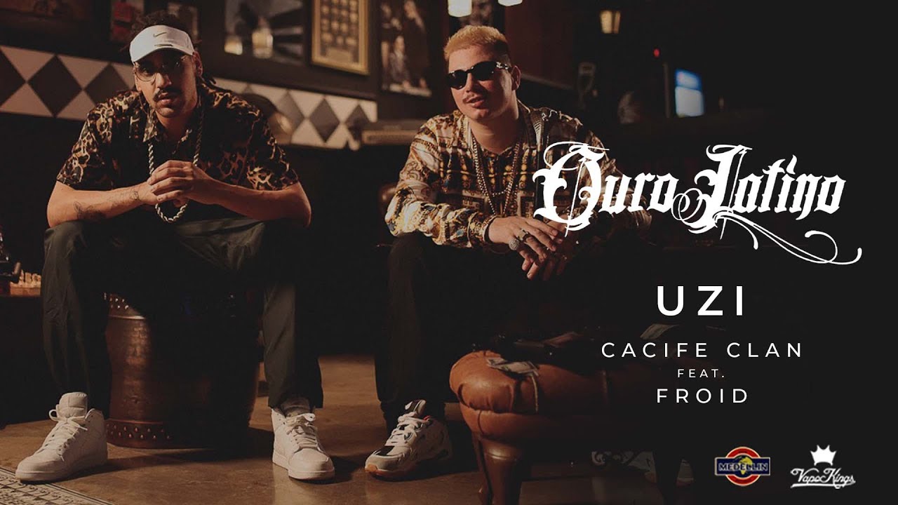 Cacife Clandestino e Froid juntos no clipe de “UZI”