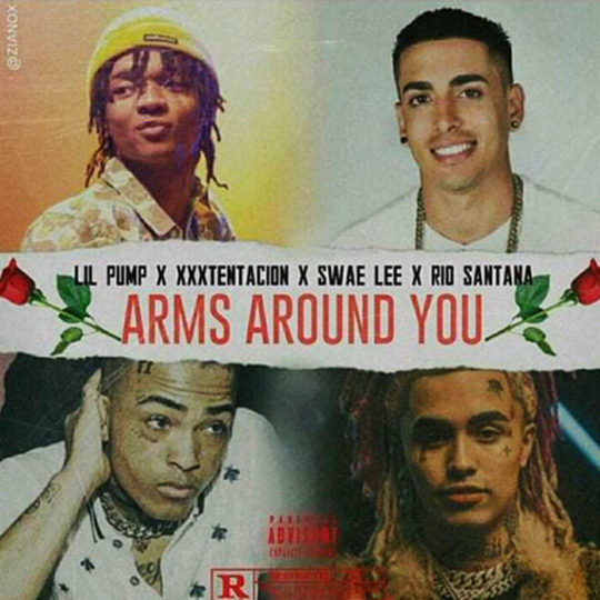 Lil Pump, XXXTentacion, Swae Lee e Maluma juntos na ilustração ‘Arms Around You’