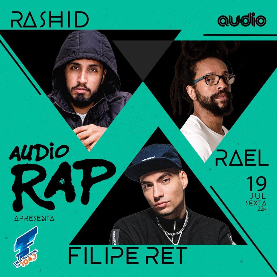 Rashid e Banda na Audio Rap com Rael e Filipe Ret