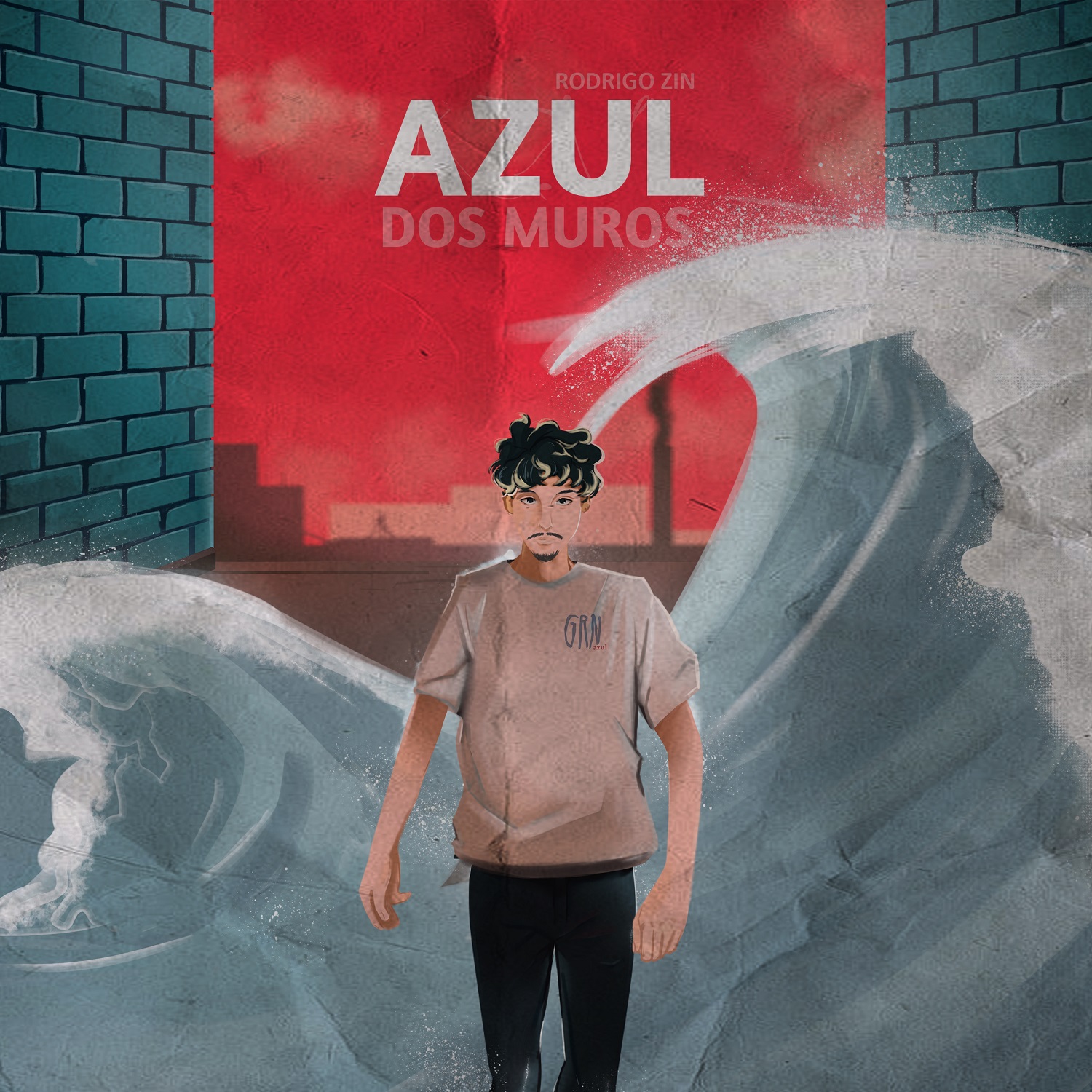 Rodrigo Zin antecipa novo disco com o cenário pós-apocalíptico do single “Azul dos Muros”