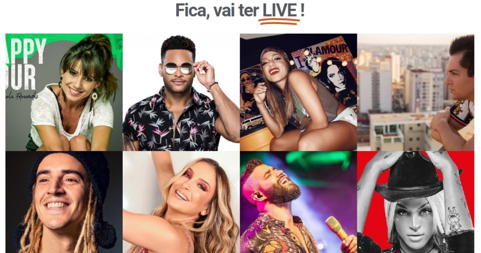 “Fica, vai ter LIVE”: Pop Cyber lança página especial de lives musicais