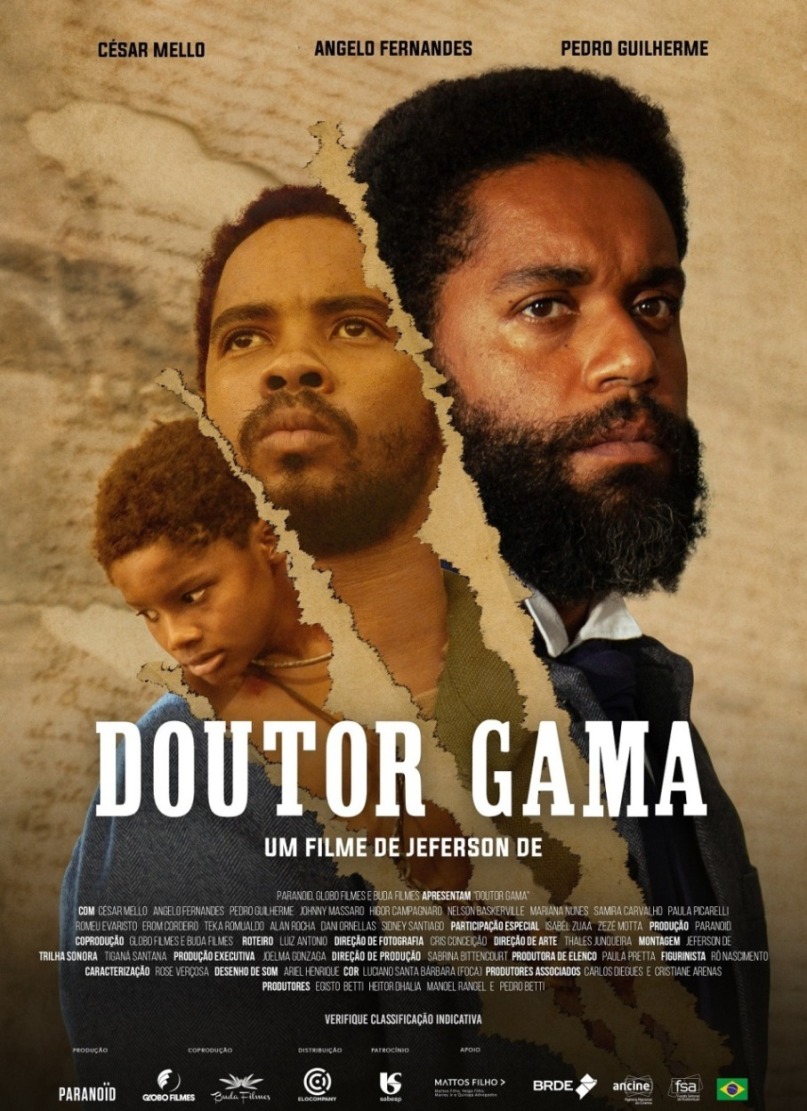 Doutor Gama, filme de Jeferson De, estreia amanhã no Globoplay