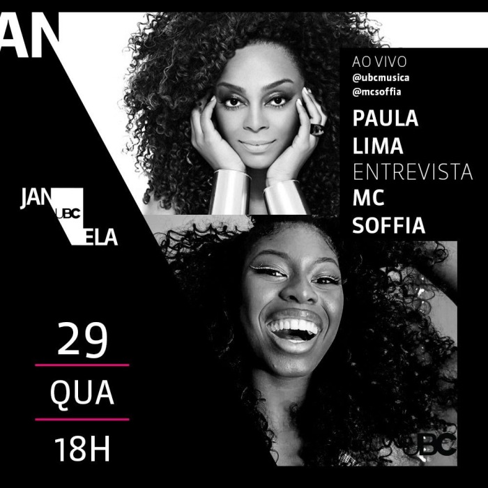 MC Soffia e Paula Lima em bate-papo no Janela UBC